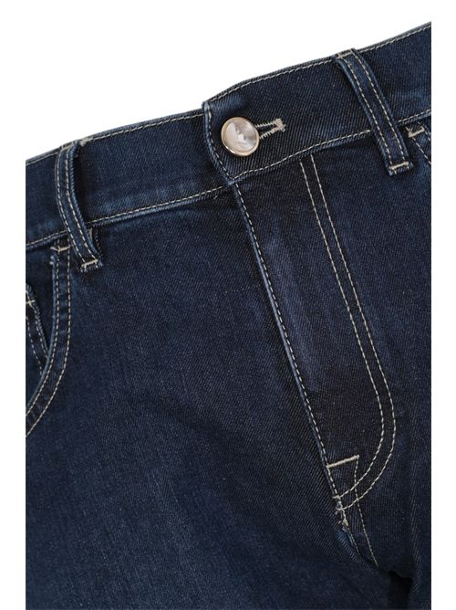 Jeans in denim scuro di misto cotone, modal e seta PT TORINO | QP05Z0 CP6130MB00